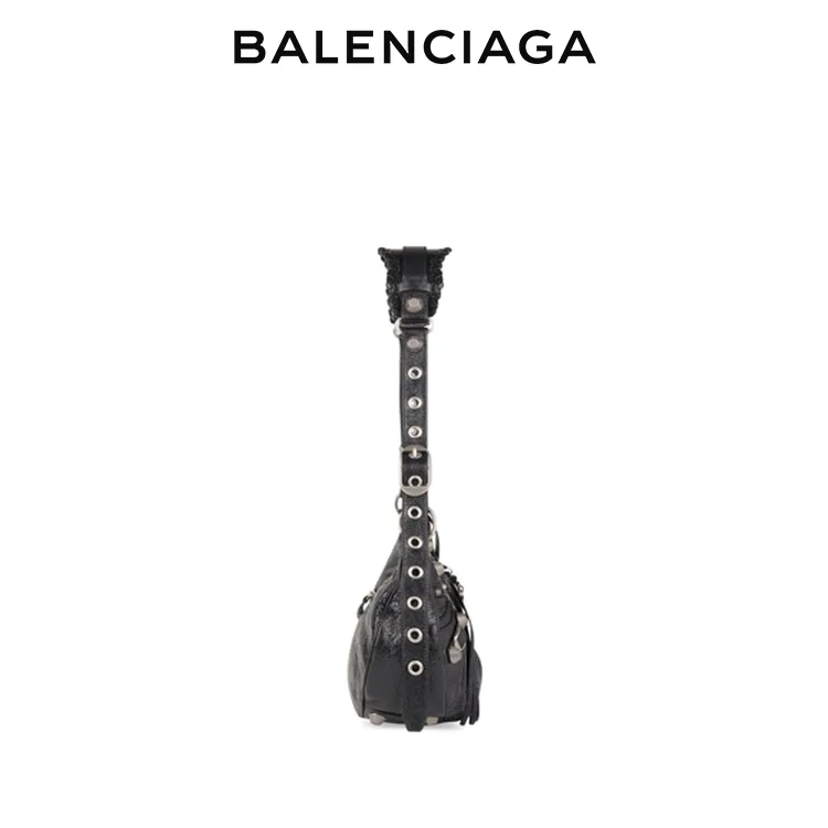 BALENCIAGA巴黎世家LE CAGOLE女士手提單肩機車包腋下包半月包餃子包