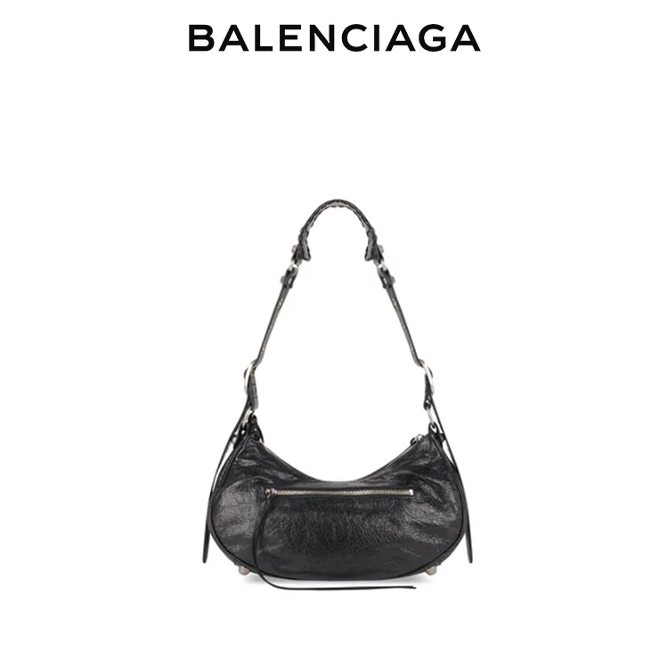 BALENCIAGA巴黎世家LE CAGOLE女士手提單肩機車包腋下包半月包餃子包