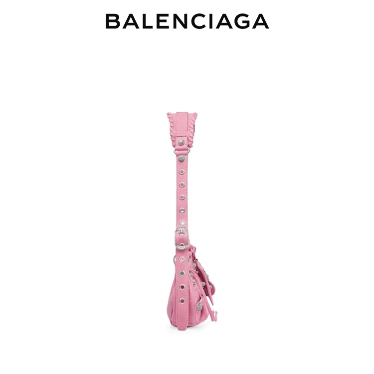 BALENCIAGA巴黎世家LE CAGOLE女士手提單肩機車包腋下包半月包餃子包