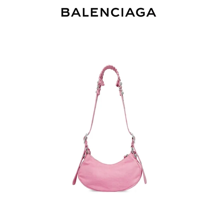 BALENCIAGA巴黎世家LE CAGOLE女士手提單肩機車包腋下包半月包餃子包