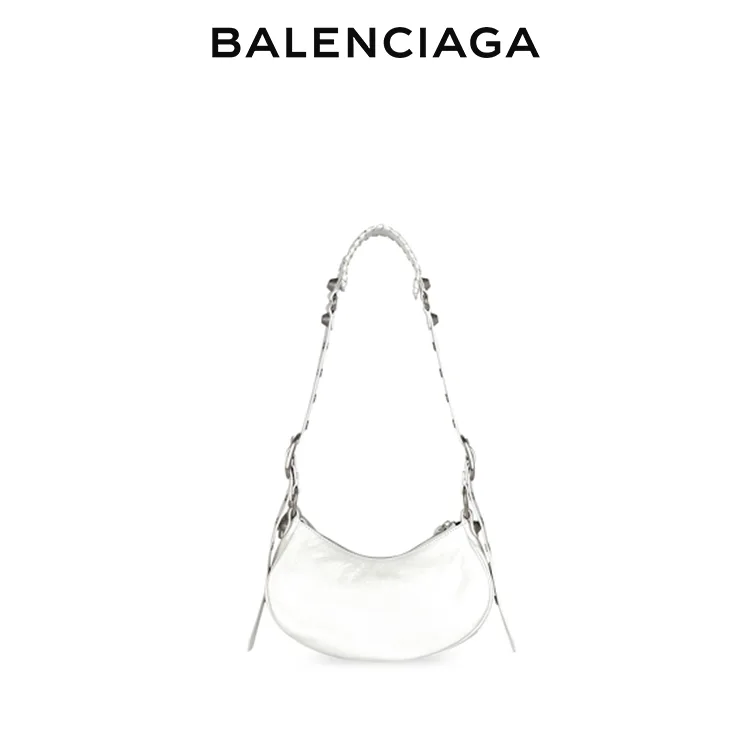 BALENCIAGA巴黎世家LE CAGOLE女士手提單肩機車包腋下包半月包餃子包