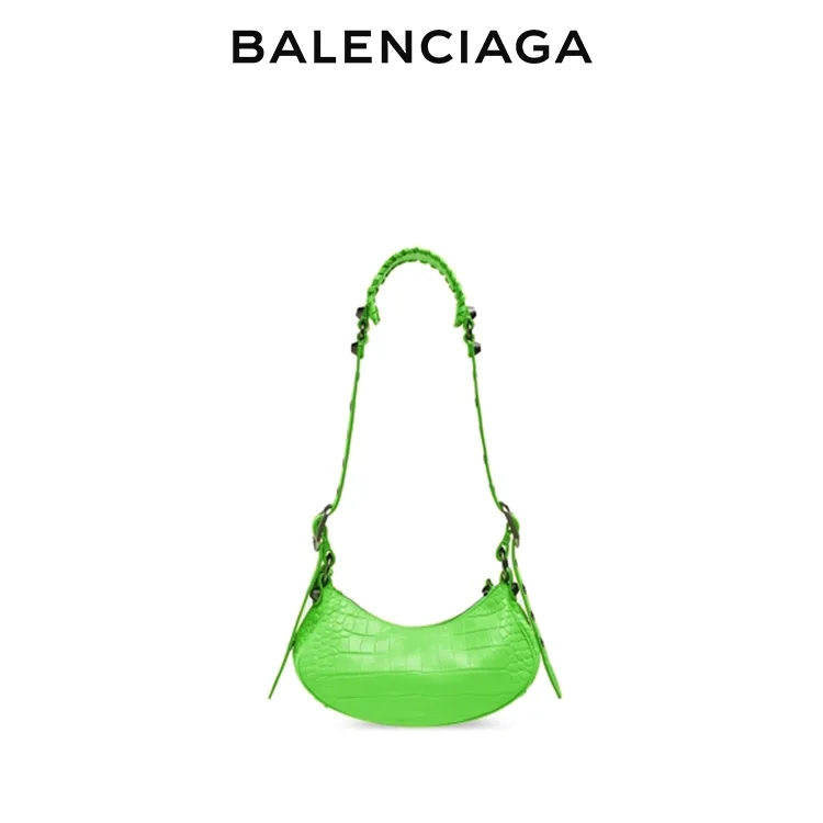 BALENCIAGA巴黎世家LE CAGOLE女士手提單肩機車包腋下包半月包餃子包
