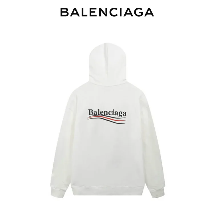 BALENCIAGA巴黎世家經典帽T波浪可樂標衛衣連帽衫 男女同款