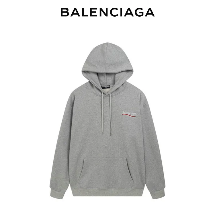 BALENCIAGA巴黎世家經典帽T波浪可樂標衛衣連帽衫 男女同款