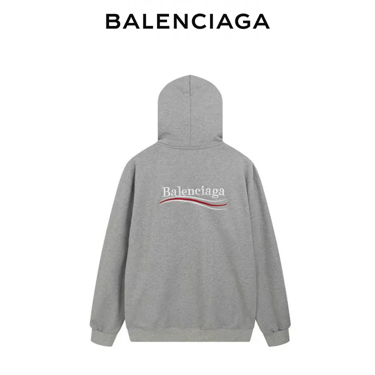 BALENCIAGA巴黎世家經典帽T波浪可樂標衛衣連帽衫 男女同款