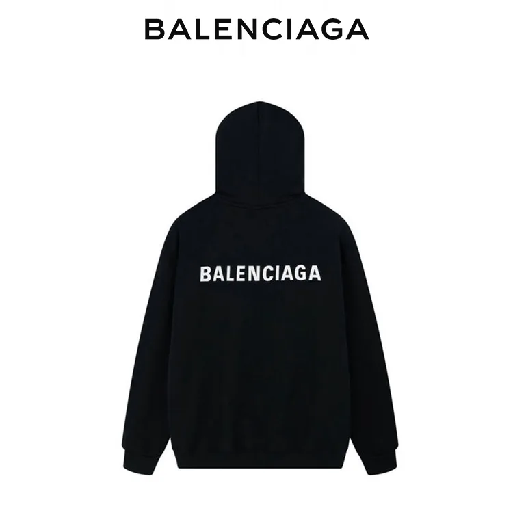 BALENCIAGA巴黎世家前後品牌標識衛衣連帽衫
