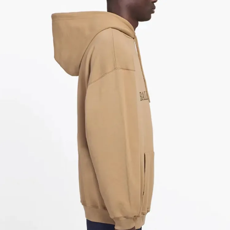 BALENCIAGA巴黎世家帽T麥穗雙B字母印花衛衣連帽衫