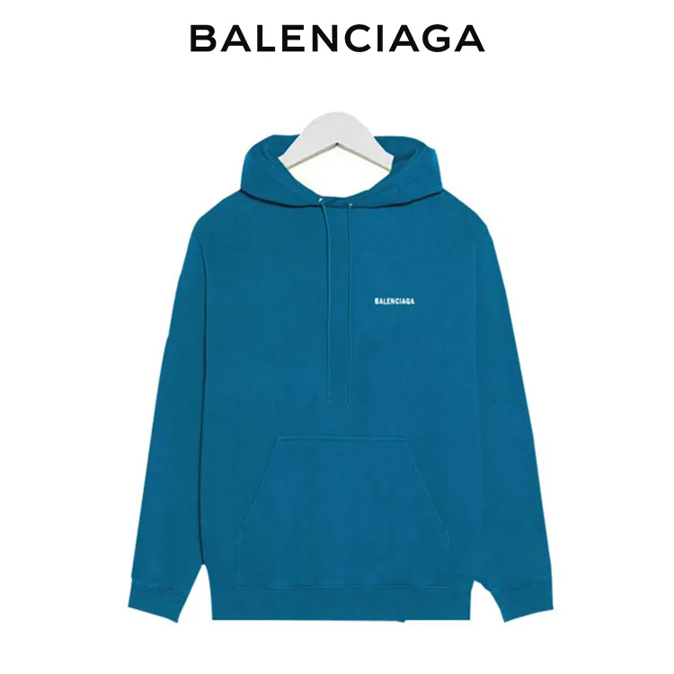 BALENCIAGA巴黎世家前後品牌標識衛衣連帽衫