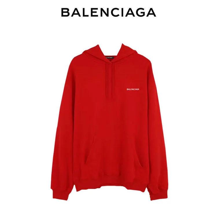 BALENCIAGA巴黎世家前後品牌標識衛衣連帽衫