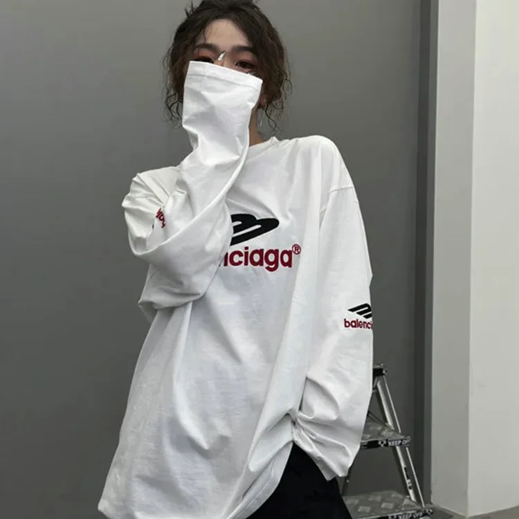 BALENCIAGA巴黎世家3B SPORTS ICON大廓形長袖T恤