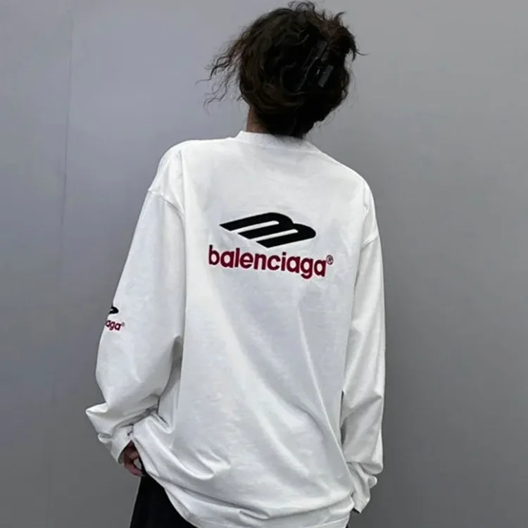 BALENCIAGA巴黎世家3B SPORTS ICON大廓形長袖T恤