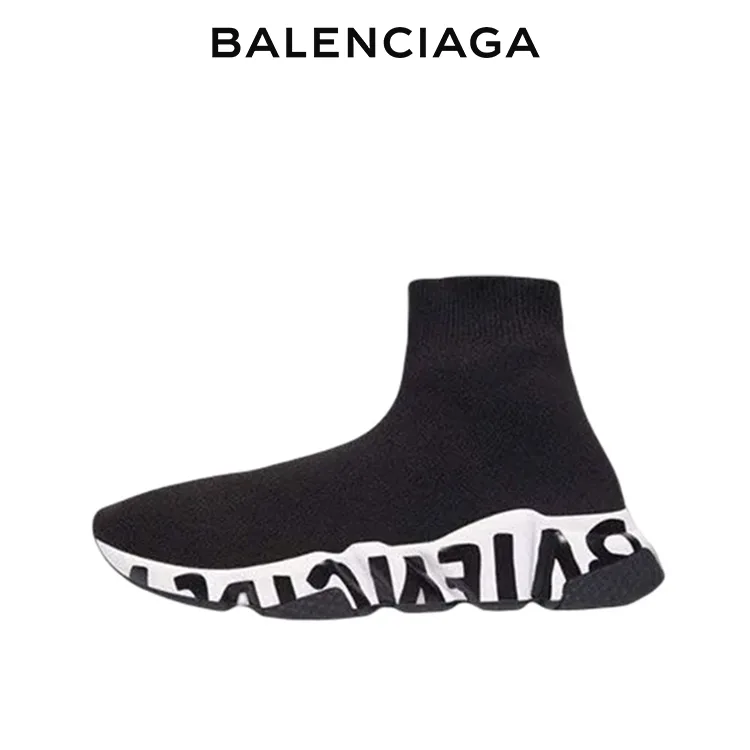 BALENCIAGA巴黎世家SPEED TRAINER GRAFFITI塗鴉襪套鞋 男女同款