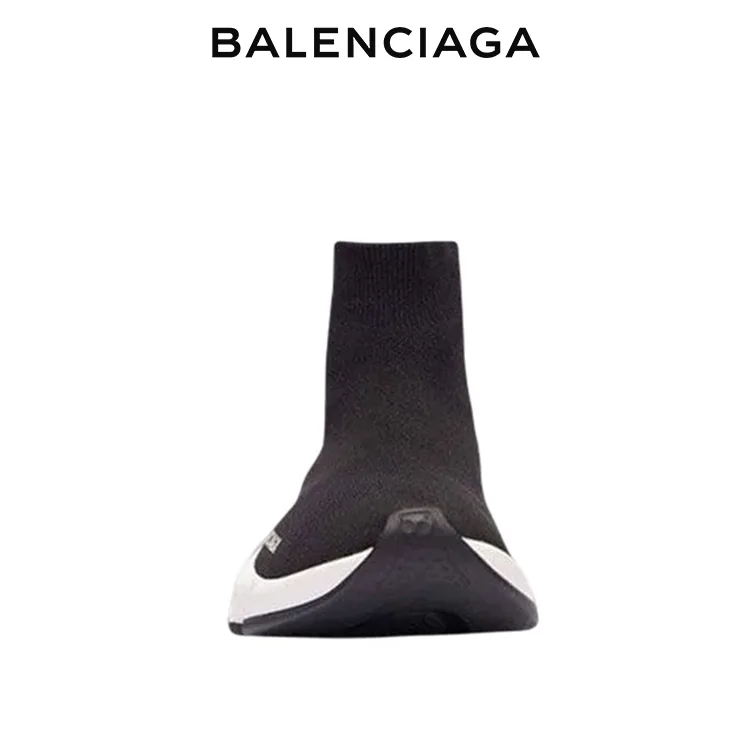 BALENCIAGA巴黎世家SPEED TRAINER女士襪套鞋 黑粉