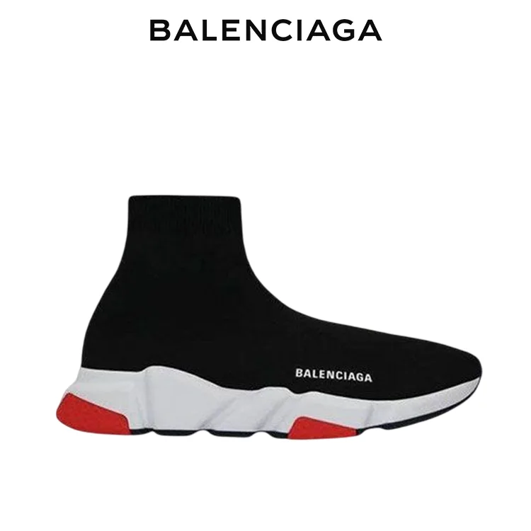 BALENCIAGA巴黎世家SPEED TRAINER襪套鞋 黑白紅 男女同款