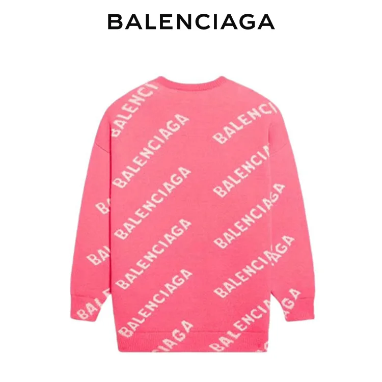 BALENCIAGA巴黎世家ALLOVER LOGO針織衫毛衣