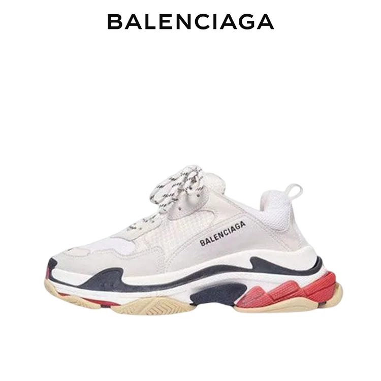 BALENCIAGA巴黎世家TRIPLE S水洗做舊老爹鞋 男女同款