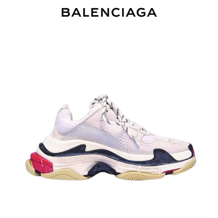 BALENCIAGA巴黎世家TRIPLE S水洗做舊老爹鞋 男女同款