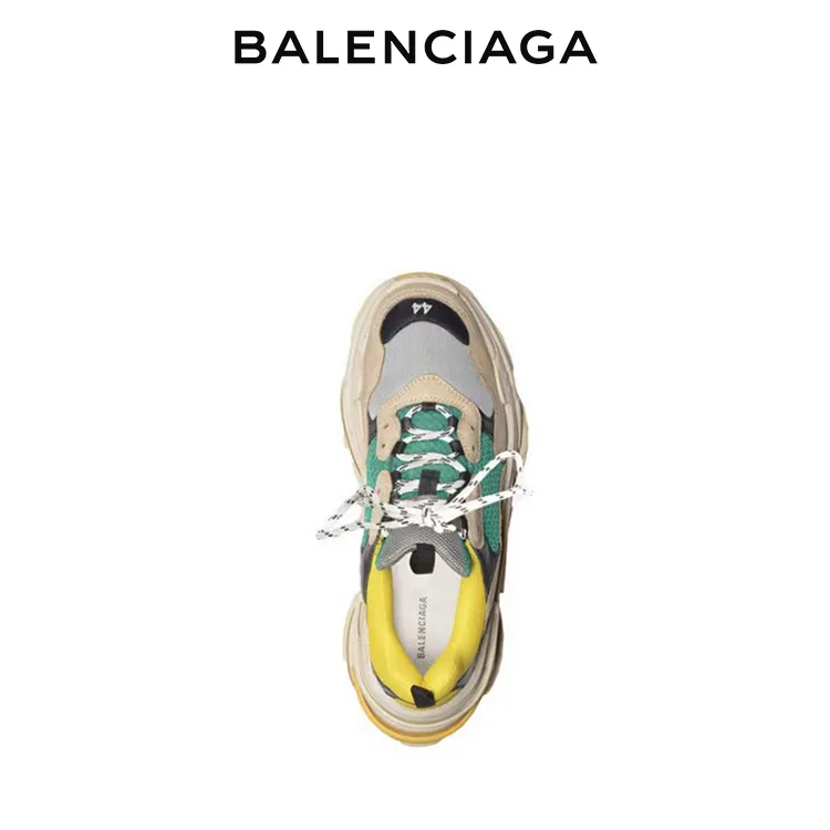 BALENCIAGA巴黎世家TRIPLE S透氣網布老爹鞋 男女同款