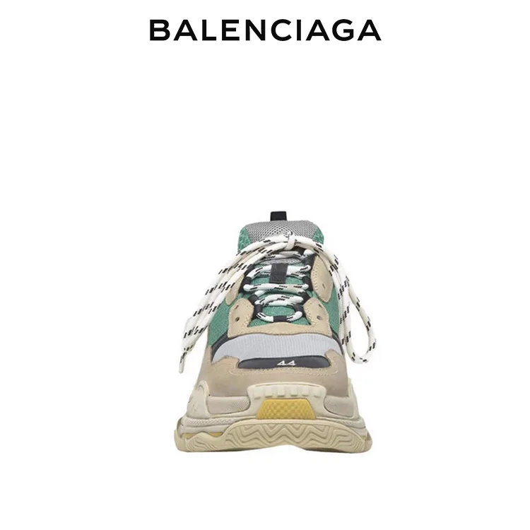 BALENCIAGA巴黎世家TRIPLE S透氣網布老爹鞋 男女同款