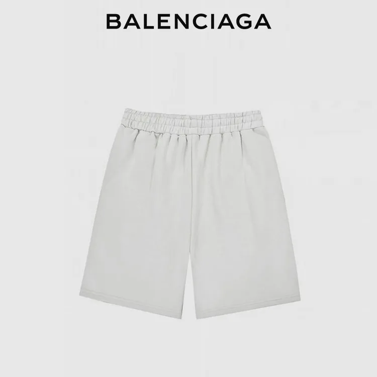 BALENCIAGA巴黎世家POLITICAL CAMPAIGN波浪可樂標字母刺繡短褲五分褲
